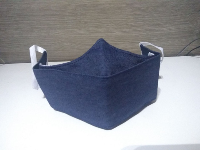 Máscara em 3D, Tecido Tricoline com Dupla Camada, R$: 8,00 Reais a unidade. - Foto 5