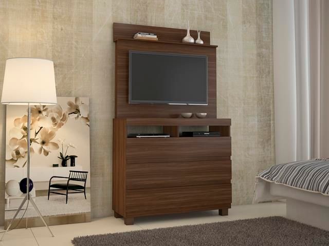 Quarto cômoda com painel pra tv - Foto 3
