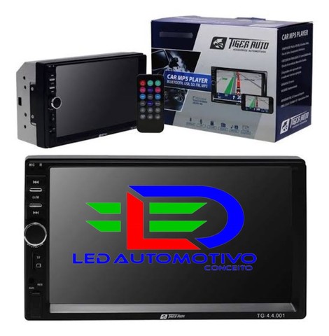 Multimidia 7 Polegadas com Câmera de Ré + Espelhamento + Bluetooth + USB