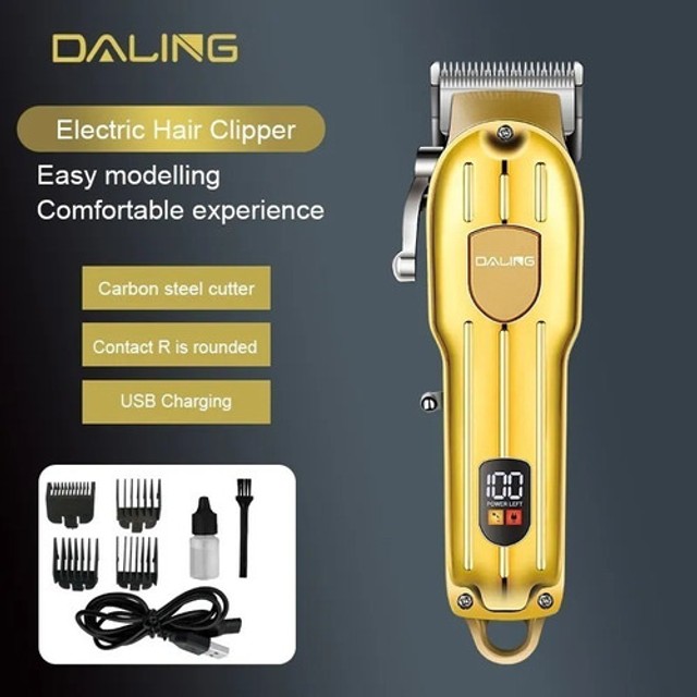 Máquina De Cortar Cabelo Profissional Sem Fio DALING DL-1538 - Foto 2