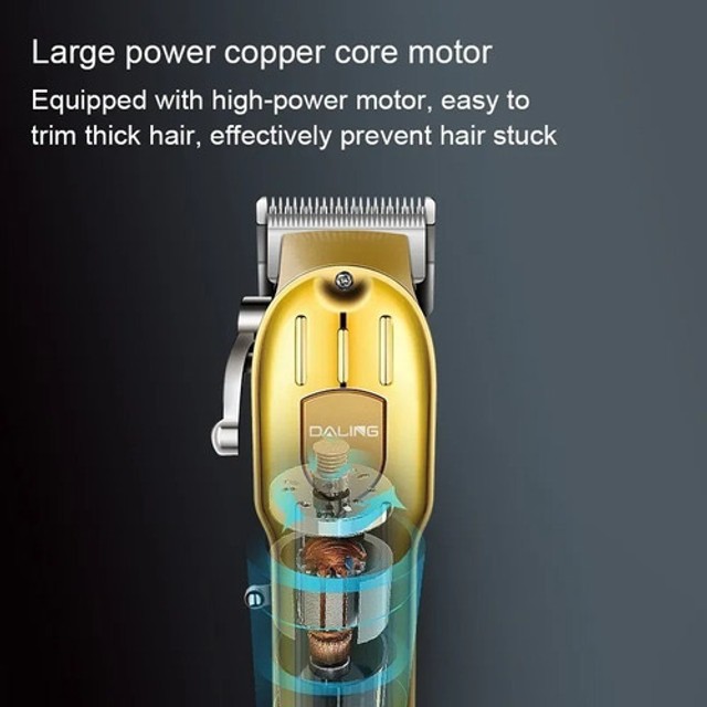 Máquina De Cortar Cabelo Profissional Sem Fio DALING DL-1538 - Foto 4
