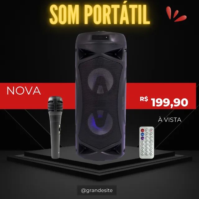 Caixas de Som novas e micro fones  - Foto 4