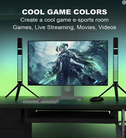 Rgb Led Sound Control Lights 3D 40 Leds - Foto 4