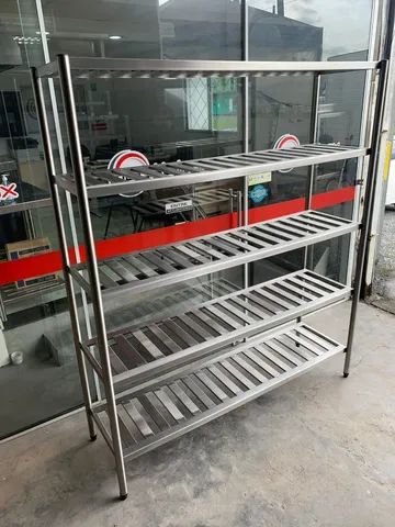 Estante em inox 304 - Fabricamos conforme sua necessidade