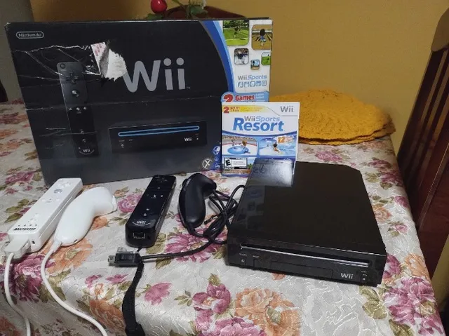 Nintendo Wii Preto C/ Jogos, Jogo de Videogame Nintendo Wii Usado 90189496