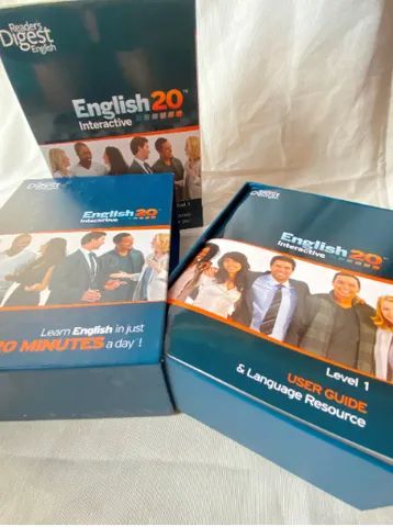 Curso de inglês iniciante - English 20 interactive - CDs, DVDs etc