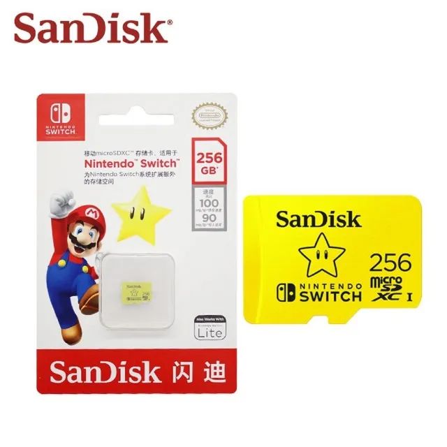 SanDisk Cartão microSDXC de 256 GB licenciado para Nintendo Switch