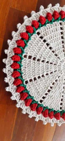 jogo americano em croche - Foto 4