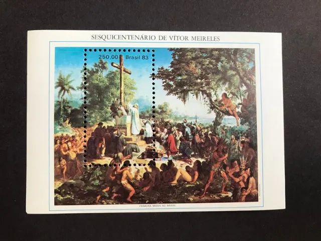 Bloco Postal Selo de Carta Filatelia Brasil RHM B-63 - 1983