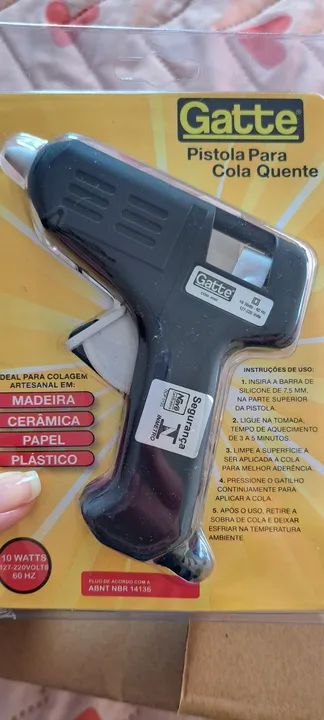 Pistola de Cola Quente Gatte 10W - Ideal para artesanato!