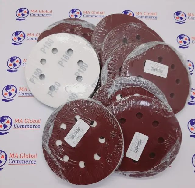 Lixas velcro perfurada de 125 mm