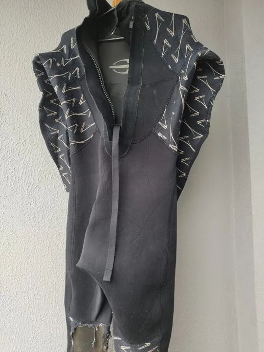 Long John Manga Comprida Neoprene Roupa de Borracha Mormaii 3.2mm Extraline M - Foto 2