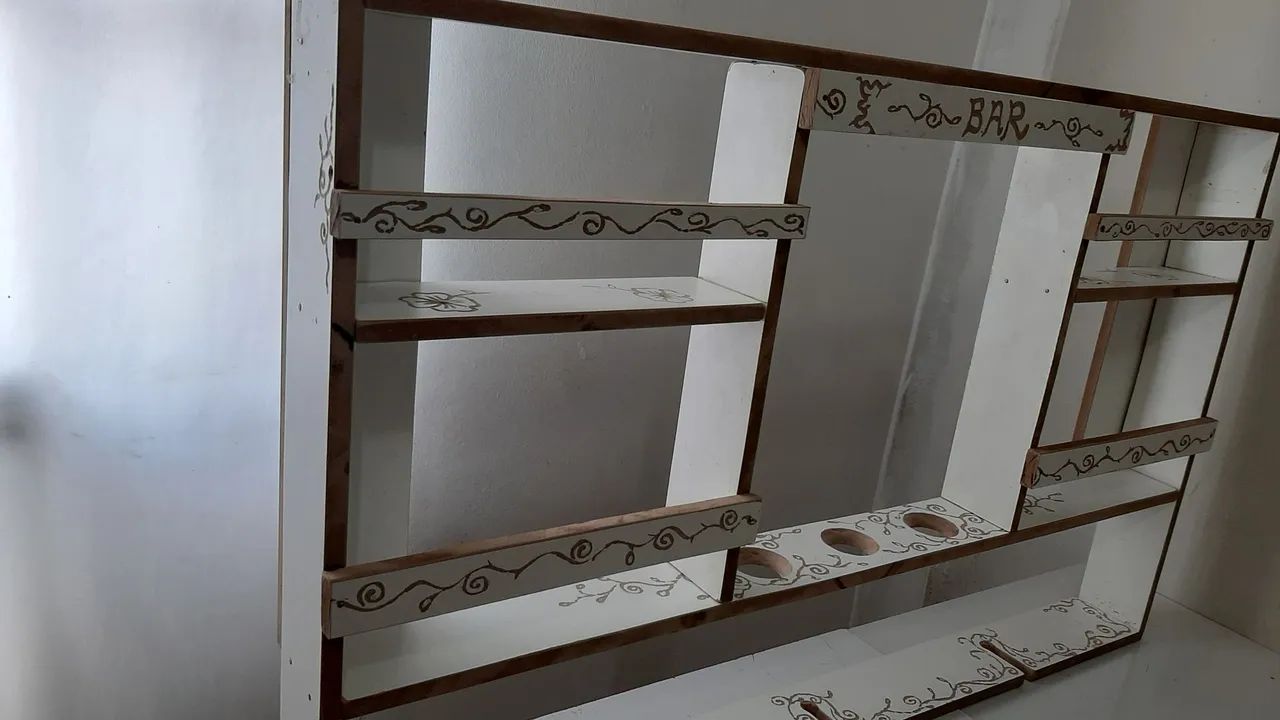 Barzinho de Parede Artesanal Branco Novo  - Foto 4