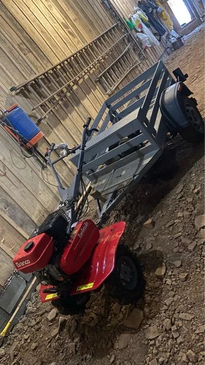 Motocultivador-tratorito branco bttg-6,5  - Foto 4