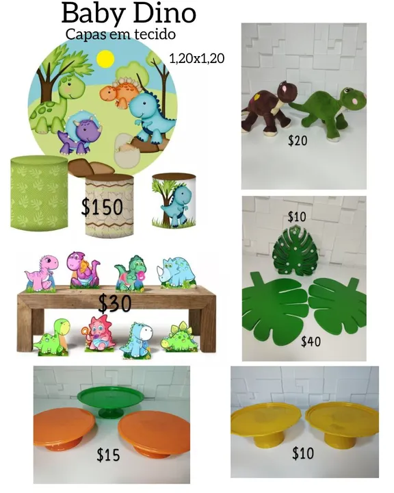 Kit festa dino baby