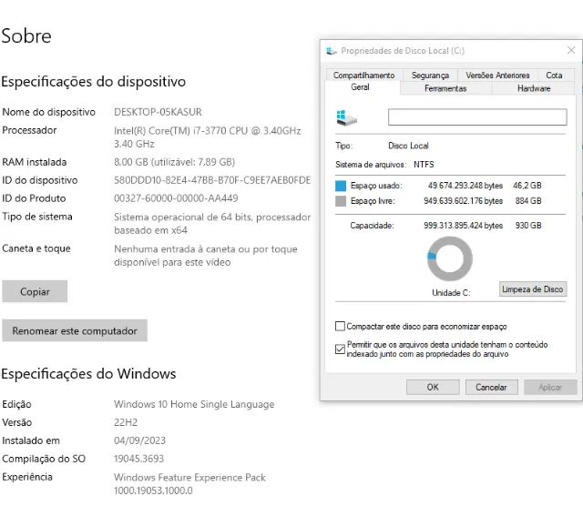 CPU montado Processador i7 placa mãe Dell XPS 8500 com wileress - Foto 5