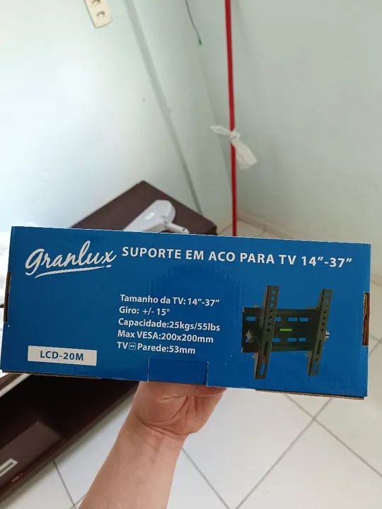 Suporte de Parede para TV 14-37 polegadas - Granlux LCD-20M - Foto 2