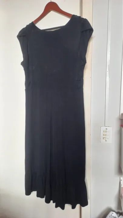 Vestido Viscose Preto - Foto 2
