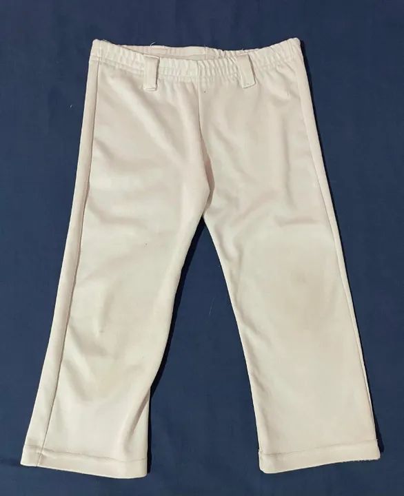 Calça infantil de capoeira branca - Tam P