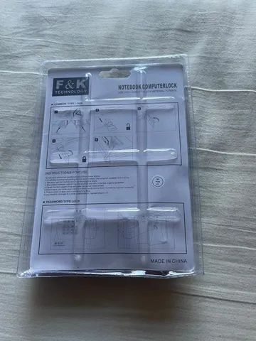 F & K Tech Notebook Laptop Computer Lock Security Lock Cable Chain With Keys<br> - Foto 5