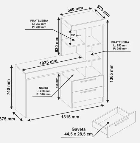 Mesa para conversar com multiuso  - Foto 2