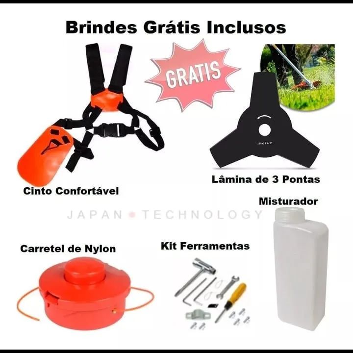 Roçadeira Yamasaki 52cc 3hp - Foto 4