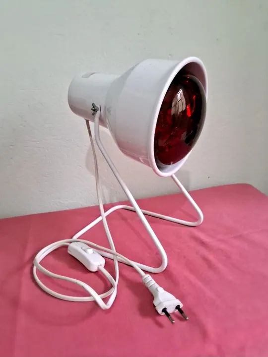 Suporte fisioterapia e lâmpada infra vermelho 
