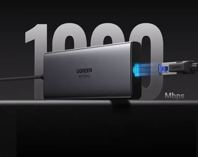 Hub Ugreen Adaptador Tipo C Portas 1*USB-C 3.2 10Gbps + 1*USB-A 3.2 10Gbps + Hdmi 4K @60Hz - Foto 2