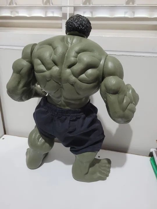 Boneco hulk Vingadores Marvel 50cm Articulado  - Foto 4