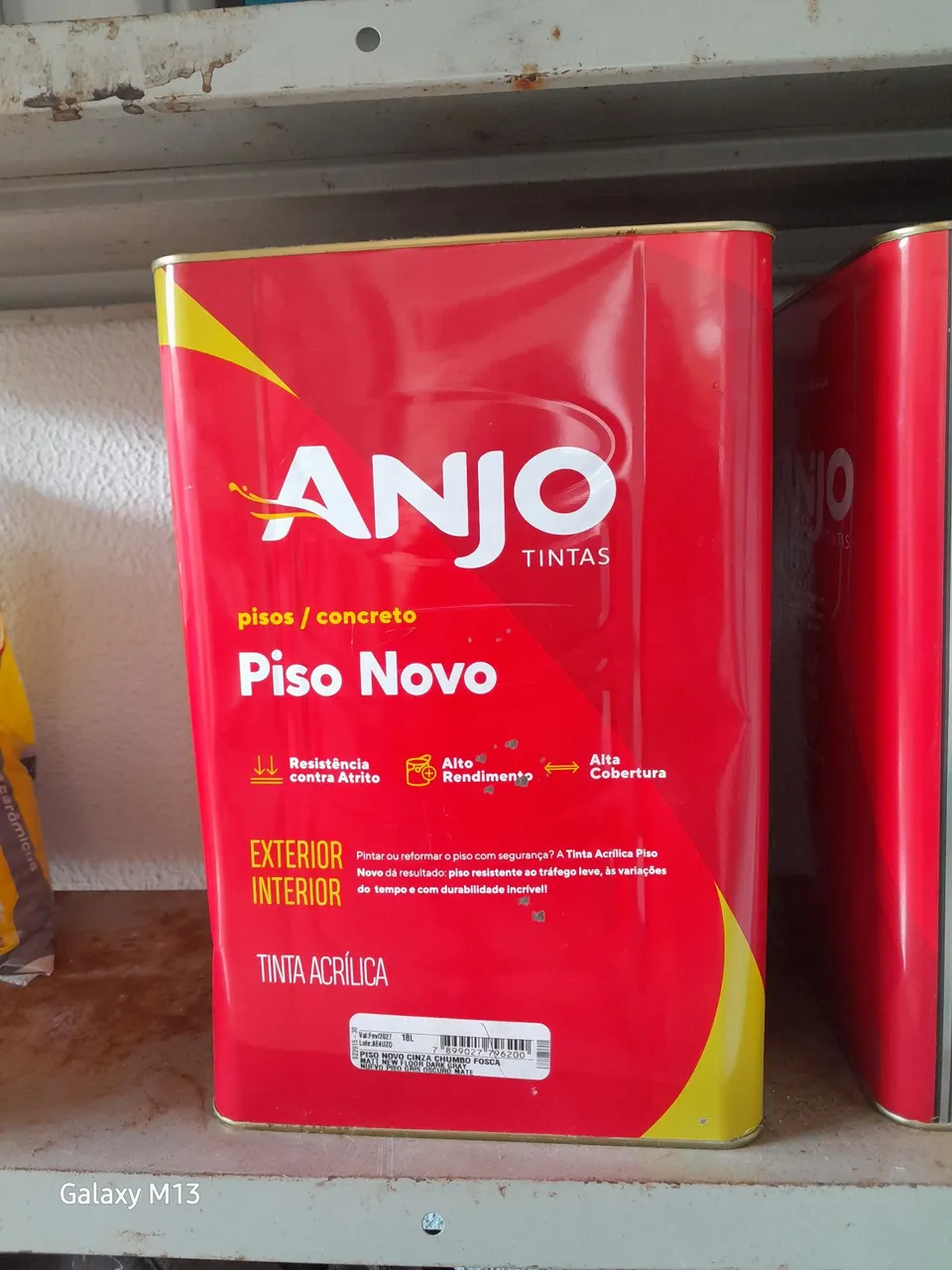 Tinta de piso anjo 18l cinza chumbo