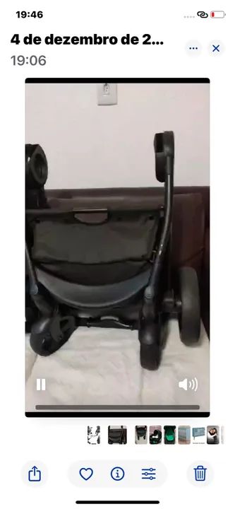 Carrinho de bebê com cesto chicco urban - Foto 5