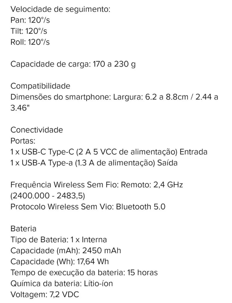 GIMBAL PJI OSMO MOBILE 3 ESTABILIZADOR DE IMAGENS  - Foto 6