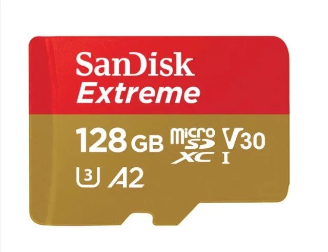 Cartão de Memória Micro Sd Sandisk 128gb MicroSd Extreme 190Mbs original e alta velocidade