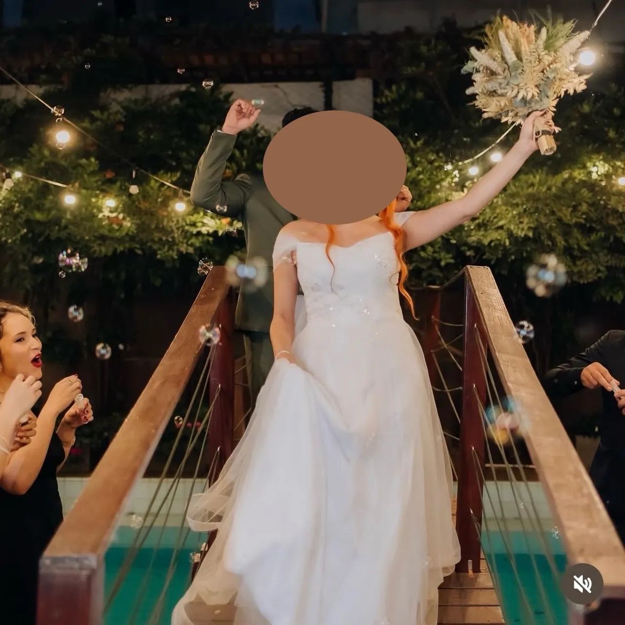 Vestido de noiva branco, usado uma vez  - Foto 2
