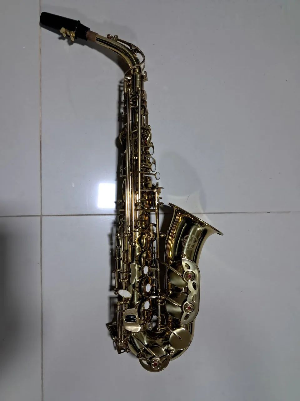 Sax Saxofone Mib Dourado 