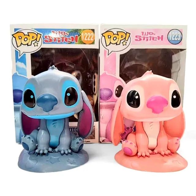 Boneco Funko Pop Stich e Angel Miniatura Figure 10cm (VALOR CADA)