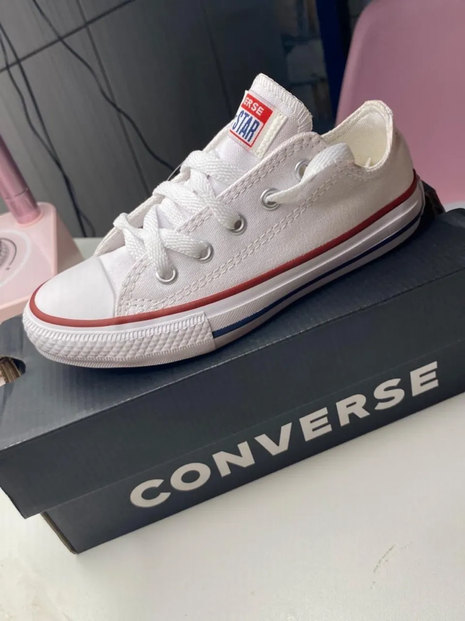 Tênis Converse All Star Branco infantil