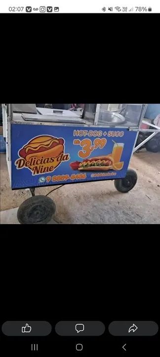 Carrinho de hot dog e salgados  - Foto 2