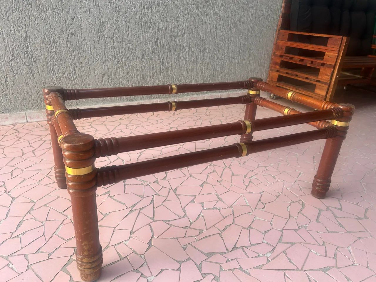 Base para mesa de centro em madeira maciça  - Foto 2