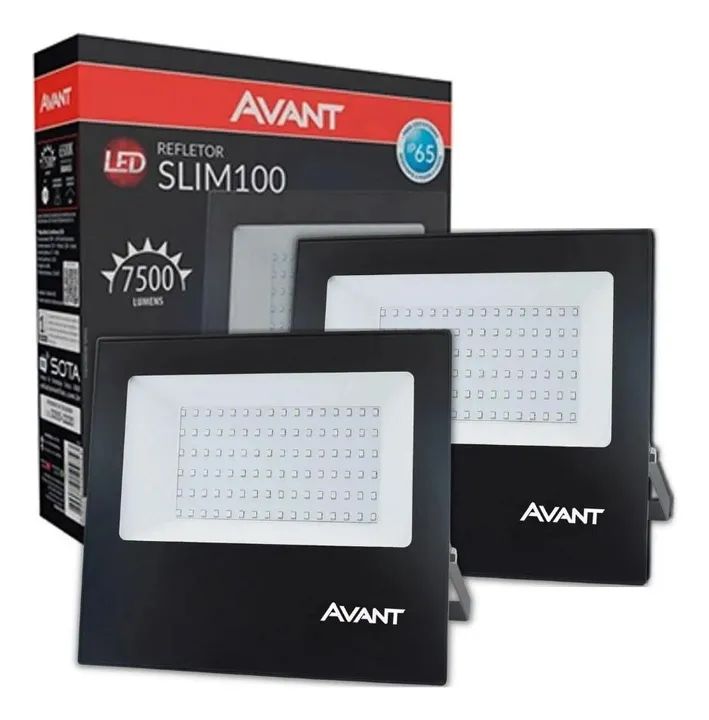 Holofote Refletor LED Slim 100 - 7500 Lumens - Avant 100 watts - Foto 3