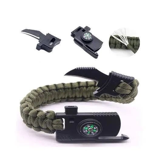 Pulseira De Sobrevivência Paracord 