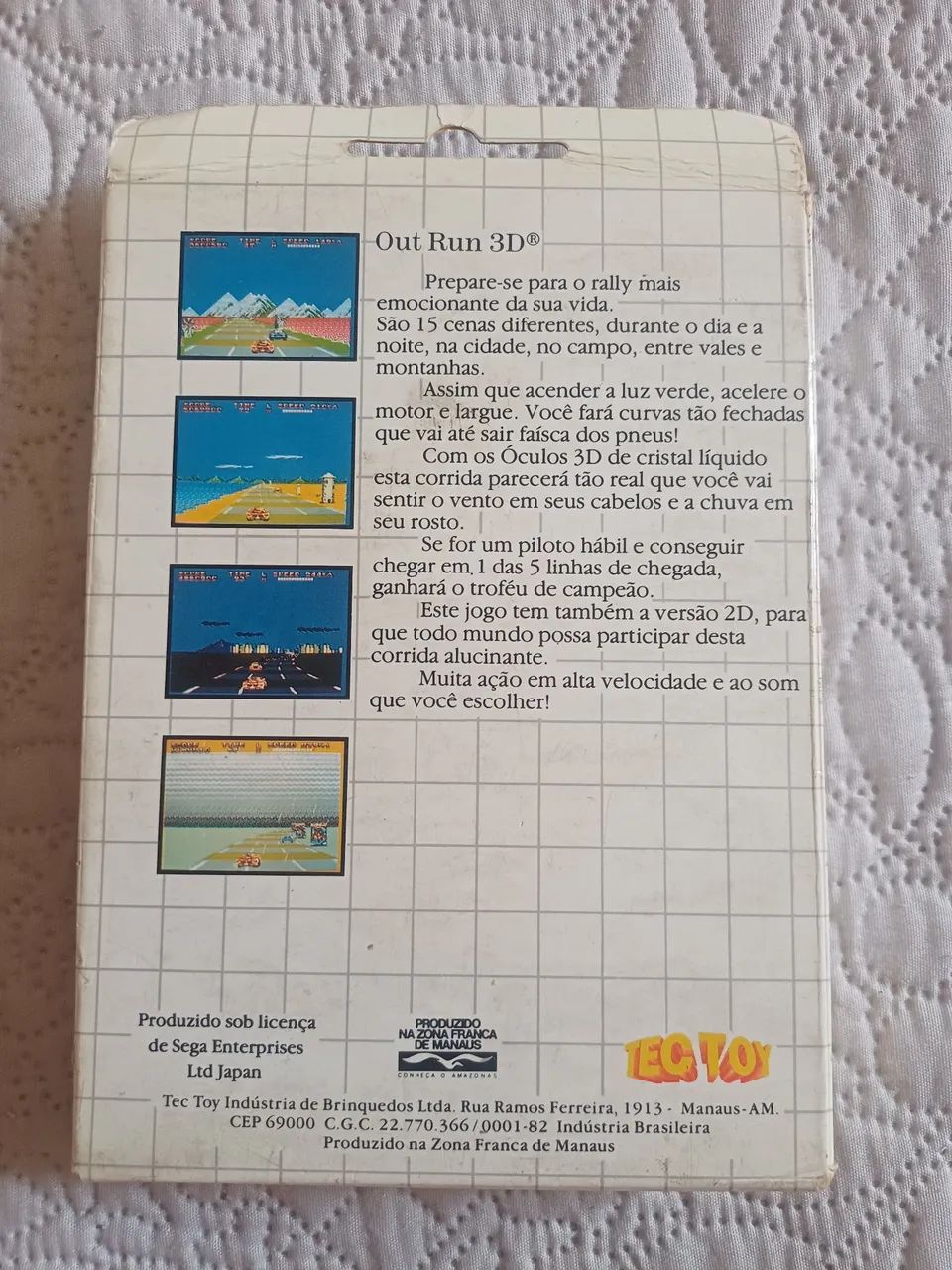 Out Run 3D TEC TOY Master System  - Foto 2