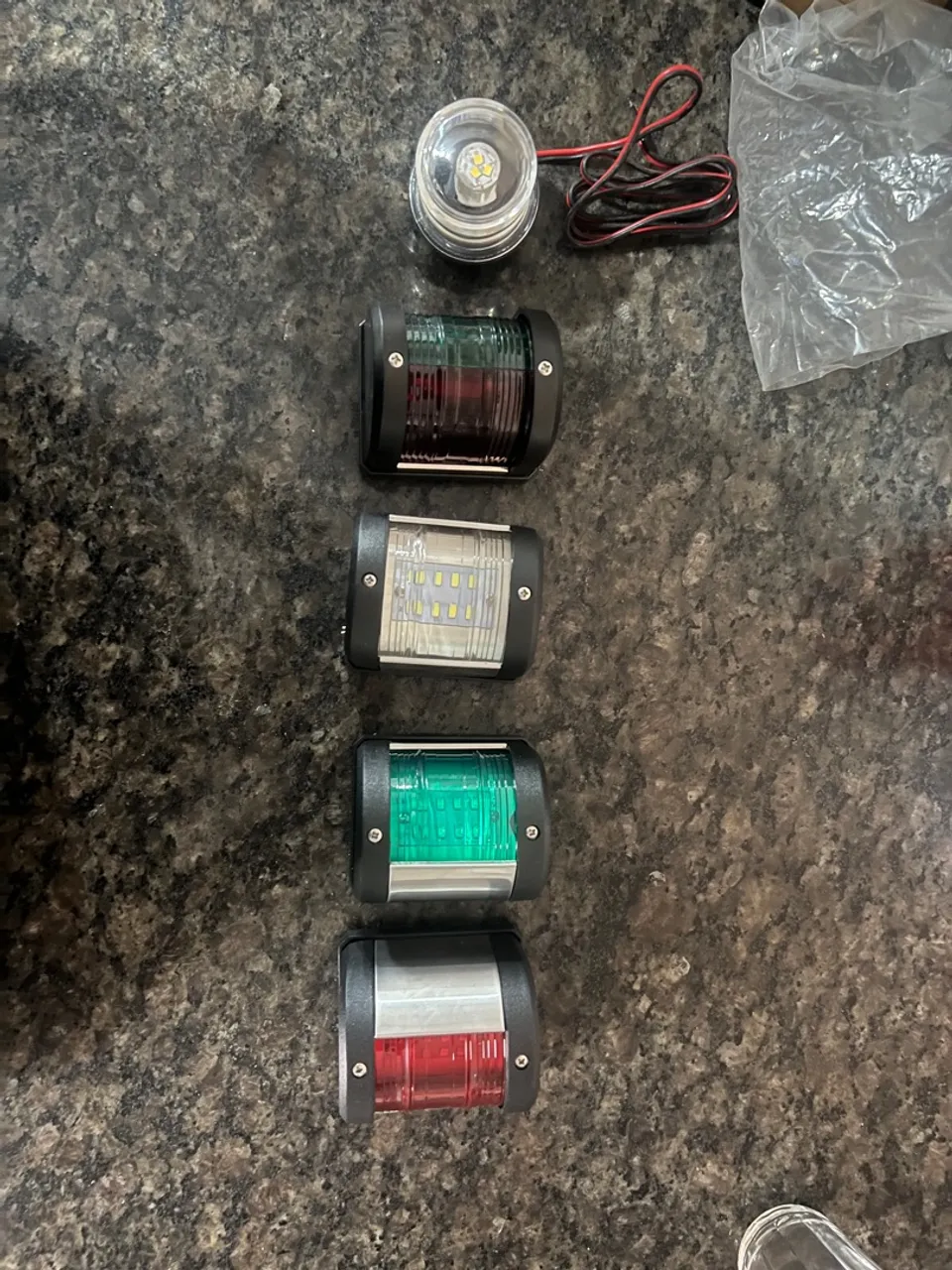 Kit de Luzes de Navegação LED para Barco