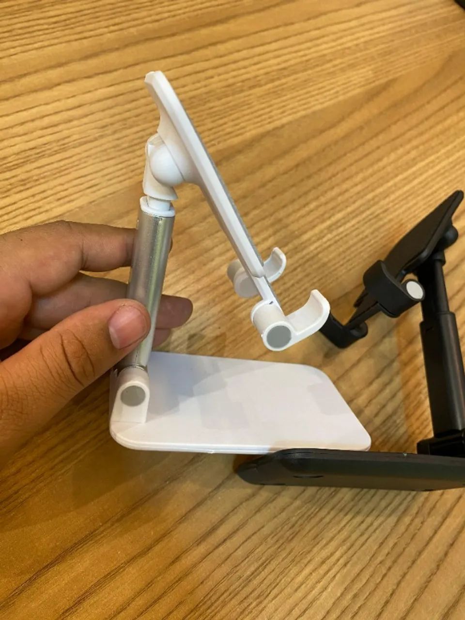 Suporte Mesa Celular Apoio Smartphone Tripé Portátil - Foto 2