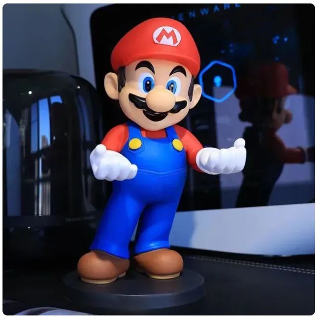 Boneco suporte Super Mario Bros 31cm grande - Foto 5