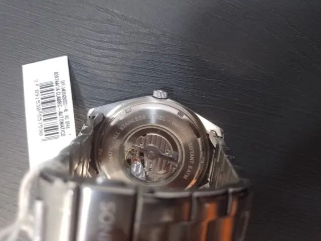 Relógio Technos Automático - Prata e Azul Mod. 82S7AA/1A - Foto 4