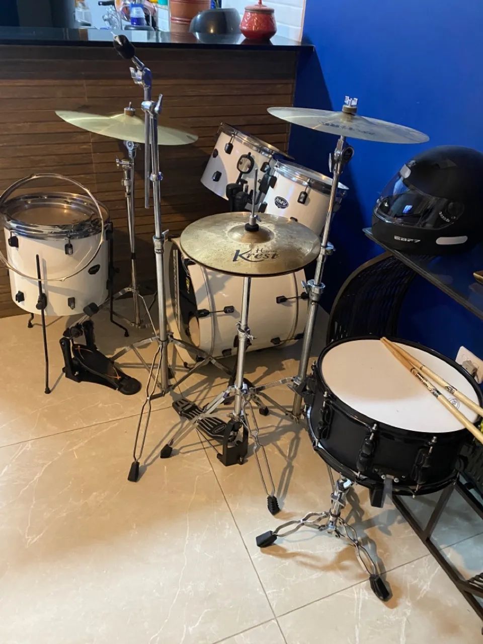 Bateria completa RMV estantes PEARL, Mapex Pro Fire