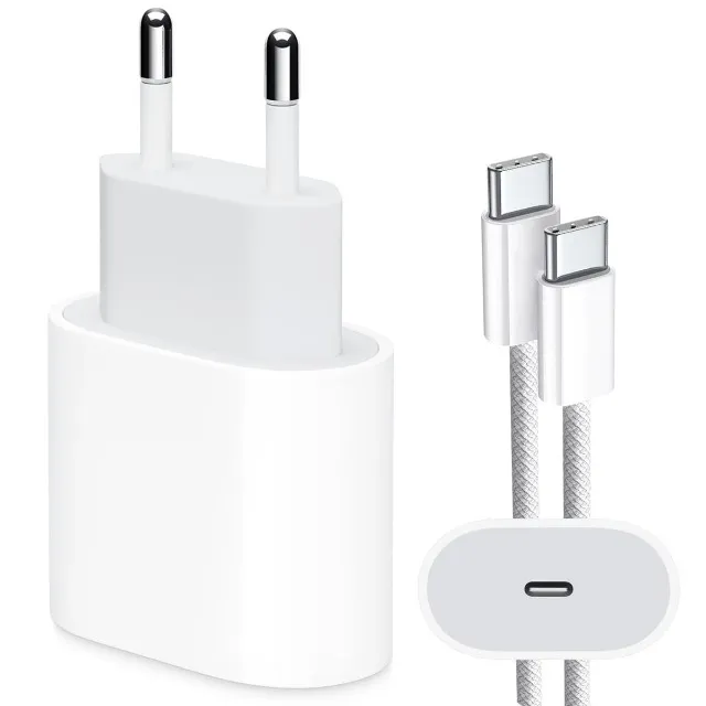 Carregador Iphone 15 Com Cabo Completo Tipo C / Tipo C Caixa Apple 35W