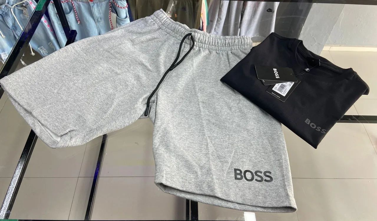Bermuda moletom Hugo Boss