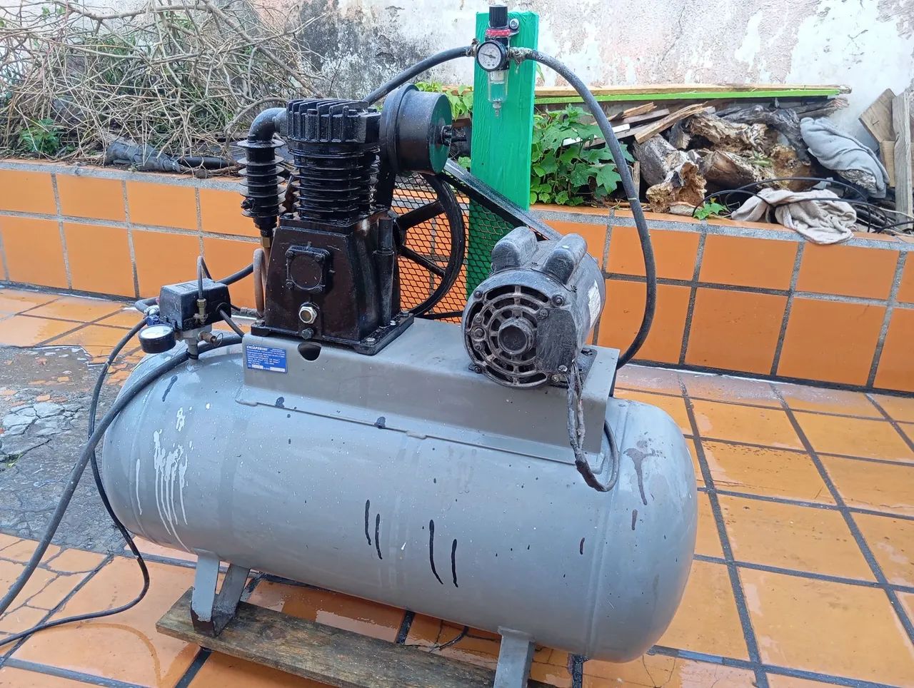 Compressor chiaperini 110lts 10pes  2cv 110/220 - Foto 2